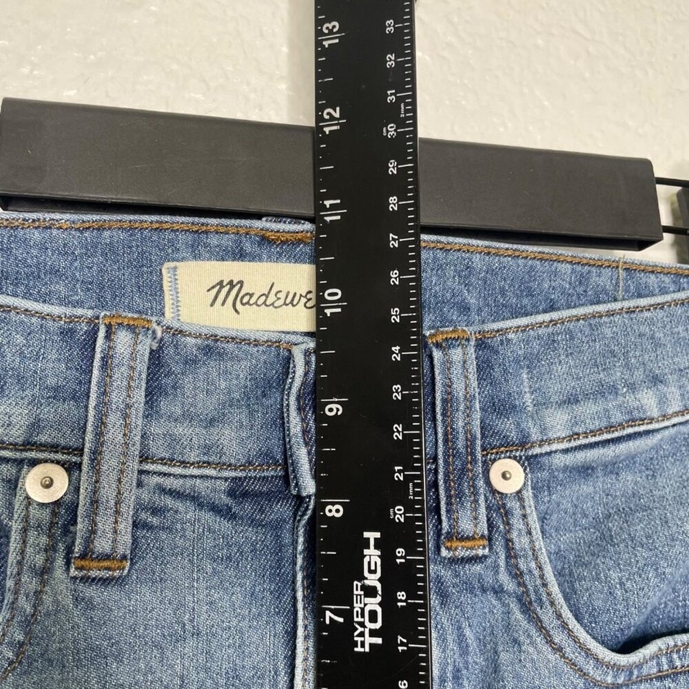 Madewell Cali Demi-Boot Jeans Size 25 Medium Wash Raw Hem High Rise Denim - Picture 7 of 16